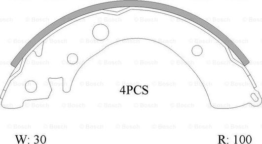 BOSCH 0 986 AB0 804 - Kit freno, freni a tamburo www.autoricambit.com