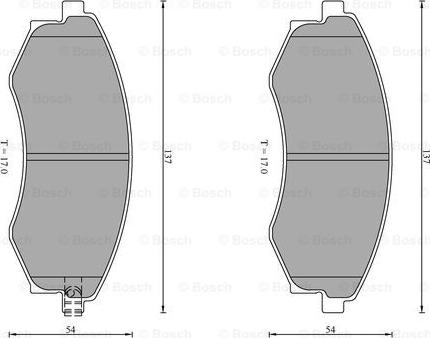 BOSCH 0 986 AB0 205 - Kit pastiglie freno, Freno a disco www.autoricambit.com