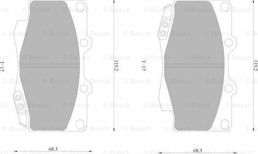 BOSCH 0 986 AB1 931 - Kit pastiglie freno, Freno a disco www.autoricambit.com