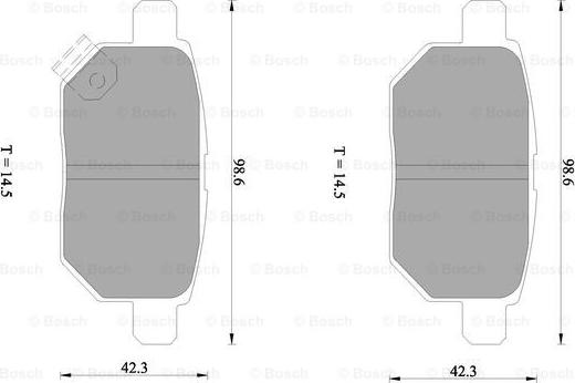 BOSCH 0 986 AB1 453 - Kit pastiglie freno, Freno a disco www.autoricambit.com