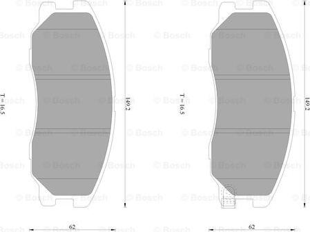 BOSCH 0 986 AB1 469 - Kit pastiglie freno, Freno a disco www.autoricambit.com