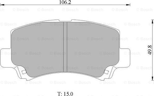 BOSCH 0 986 AB1 460 - Kit pastiglie freno, Freno a disco www.autoricambit.com