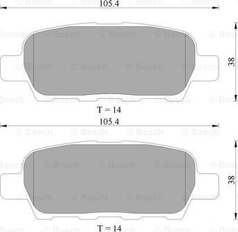 BOSCH 0 986 AB1 403 - Kit pastiglie freno, Freno a disco www.autoricambit.com