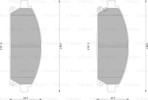 BOSCH 0 986 AB1 428 - Kit pastiglie freno, Freno a disco www.autoricambit.com