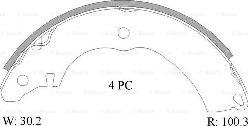 BOSCH 0 986 AB1 554 - Kit freno, freni a tamburo www.autoricambit.com