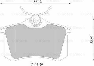 BOSCH 0 986 AB1 677 - Kit pastiglie freno, Freno a disco www.autoricambit.com