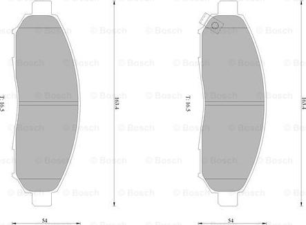 BOSCH 0 986 AB1 044 - Kit pastiglie freno, Freno a disco www.autoricambit.com