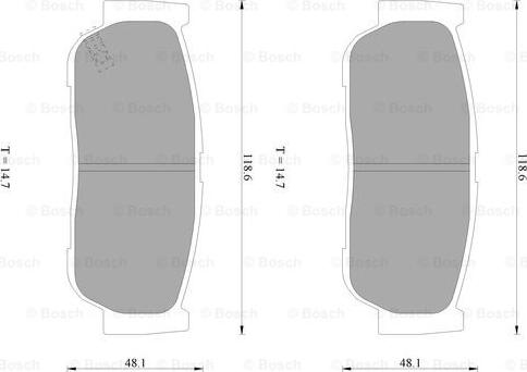 BOSCH 0 986 AB1 065 - Kit pastiglie freno, Freno a disco www.autoricambit.com