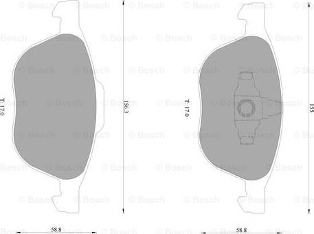 BOSCH 0 986 AB1 005 - Kit pastiglie freno, Freno a disco www.autoricambit.com