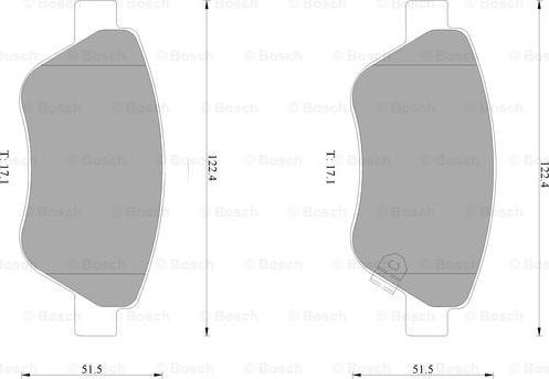 BOSCH 0 986 AB1 000 - Kit pastiglie freno, Freno a disco www.autoricambit.com