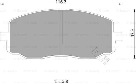 BOSCH 0 986 AB1 028 - Kit pastiglie freno, Freno a disco www.autoricambit.com