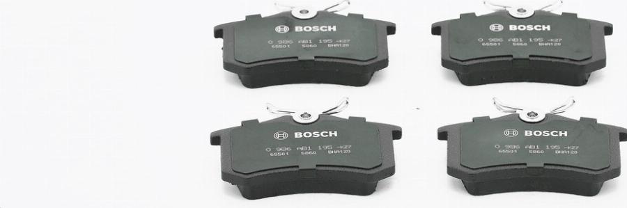 BOSCH 0986AB1195 - Kit pastiglie freno, Freno a disco www.autoricambit.com