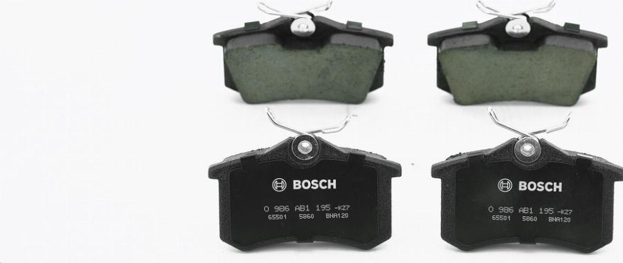 BOSCH 0986AB1195 - Kit pastiglie freno, Freno a disco www.autoricambit.com