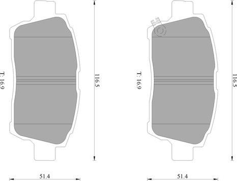 BOSCH 0 986 AB1 165 - Kit pastiglie freno, Freno a disco www.autoricambit.com