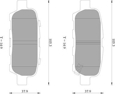 BOSCH 0 986 AB1 186 - Kit pastiglie freno, Freno a disco www.autoricambit.com