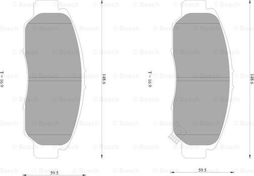 BOSCH 0 986 AB1 385 - Kit pastiglie freno, Freno a disco www.autoricambit.com