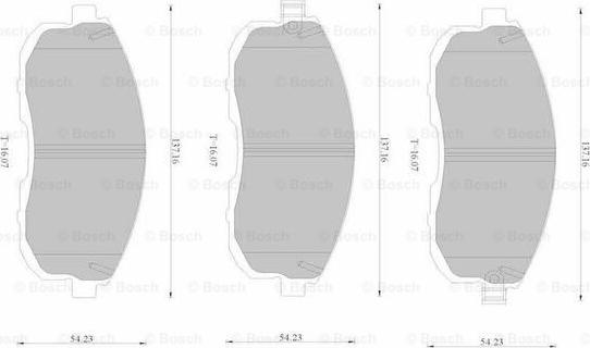 BOSCH 0 986 AB1 330 - Kit pastiglie freno, Freno a disco www.autoricambit.com