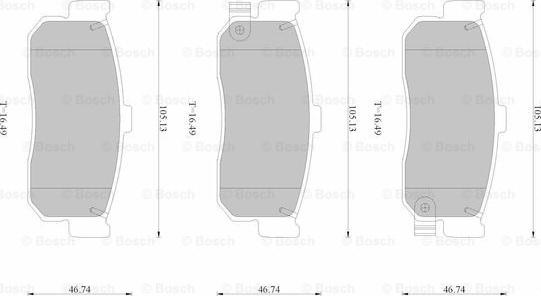 BOSCH 0 986 AB1 713 - Kit pastiglie freno, Freno a disco www.autoricambit.com