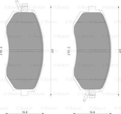 BOSCH 0 986 AB3 508 - Kit pastiglie freno, Freno a disco www.autoricambit.com