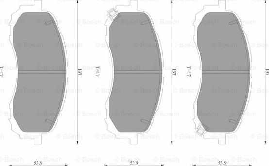 BOSCH 0 986 AB3 515 - Kit pastiglie freno, Freno a disco www.autoricambit.com