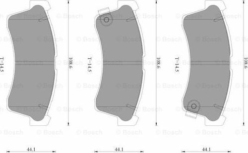 BOSCH 0 986 AB3 517 - Kit pastiglie freno, Freno a disco www.autoricambit.com