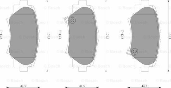 BOSCH 0 986 AB3 538 - Kit pastiglie freno, Freno a disco www.autoricambit.com