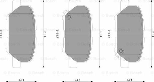 BOSCH 0 986 AB3 537 - Kit pastiglie freno, Freno a disco www.autoricambit.com