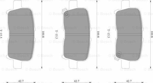 BOSCH 0 986 AB3 526 - Kit pastiglie freno, Freno a disco www.autoricambit.com