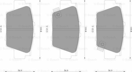 BOSCH 0 986 AB3 523 - Kit pastiglie freno, Freno a disco www.autoricambit.com