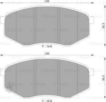 BOSCH 0 986 AB3 090 - Kit pastiglie freno, Freno a disco www.autoricambit.com