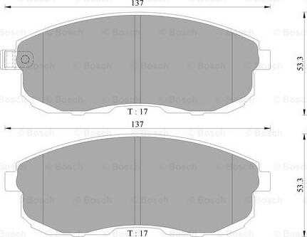 BOSCH 0 986 AB3 043 - Kit pastiglie freno, Freno a disco www.autoricambit.com