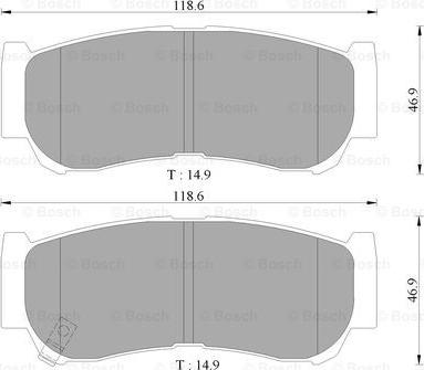 BOSCH 0 986 AB3 074 - Kit pastiglie freno, Freno a disco www.autoricambit.com