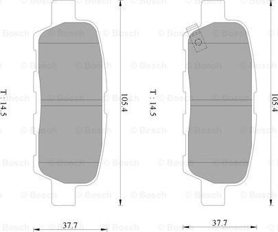 BOSCH 0 986 AB3 076 - Kit pastiglie freno, Freno a disco www.autoricambit.com