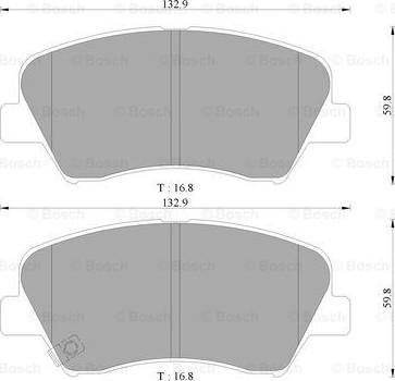 BOSCH 0 986 AB3 106 - Kit pastiglie freno, Freno a disco www.autoricambit.com