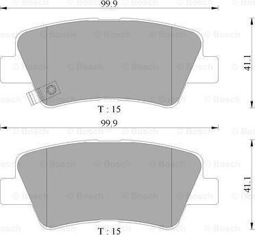 BOSCH 0 986 AB3 133 - Kit pastiglie freno, Freno a disco www.autoricambit.com