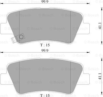 BOSCH 0 986 AB3 121 - Kit pastiglie freno, Freno a disco www.autoricambit.com