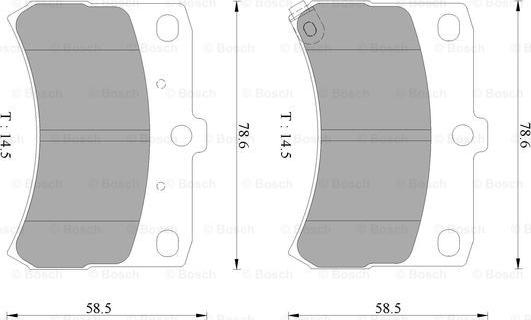 BOSCH 0 986 AB2 452 - Kit pastiglie freno, Freno a disco www.autoricambit.com