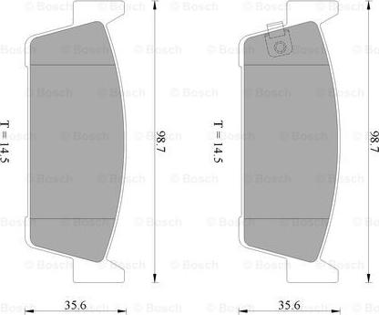 BOSCH 0 986 AB2 464 - Kit pastiglie freno, Freno a disco www.autoricambit.com