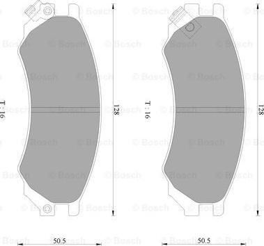 BOSCH 0 986 AB2 483 - Kit pastiglie freno, Freno a disco www.autoricambit.com