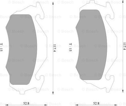 BOSCH 0 986 AB2 433 - Kit pastiglie freno, Freno a disco www.autoricambit.com