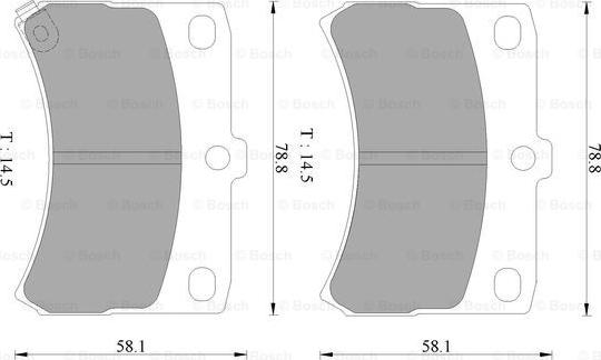 BOSCH 0 986 AB2 426 - Kit pastiglie freno, Freno a disco www.autoricambit.com