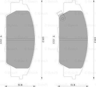 BOSCH 0 986 AB2 470 - Kit pastiglie freno, Freno a disco www.autoricambit.com