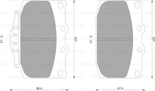 BOSCH 0 986 AB2 472 - Kit pastiglie freno, Freno a disco www.autoricambit.com