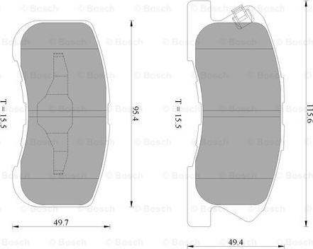 BOSCH 0 986 AB2 559 - Kit pastiglie freno, Freno a disco www.autoricambit.com