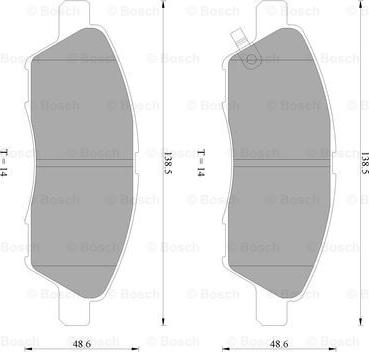 BOSCH 0 986 AB2 507 - Kit pastiglie freno, Freno a disco www.autoricambit.com