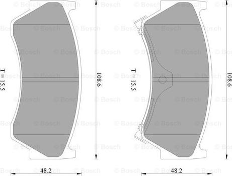 BOSCH 0 986 AB2 612 - Kit pastiglie freno, Freno a disco www.autoricambit.com