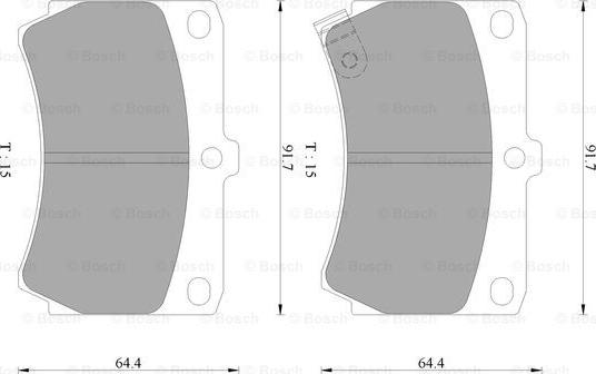 BOSCH 0 986 AB2 053 - Kit pastiglie freno, Freno a disco www.autoricambit.com