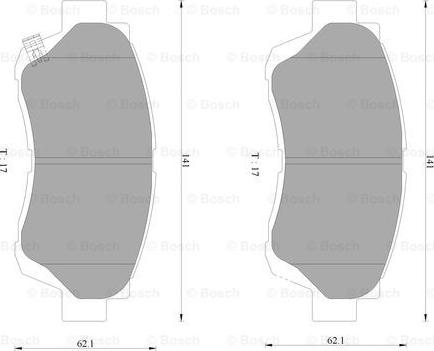 BOSCH 0 986 AB2 068 - Kit pastiglie freno, Freno a disco www.autoricambit.com