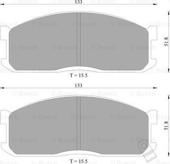 BOSCH 0 986 AB2 006 - Kit pastiglie freno, Freno a disco www.autoricambit.com