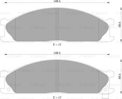 BOSCH 0 986 AB2 007 - Kit pastiglie freno, Freno a disco www.autoricambit.com